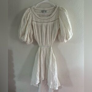 Maurie + Eve Cream Long Sleeve Dress